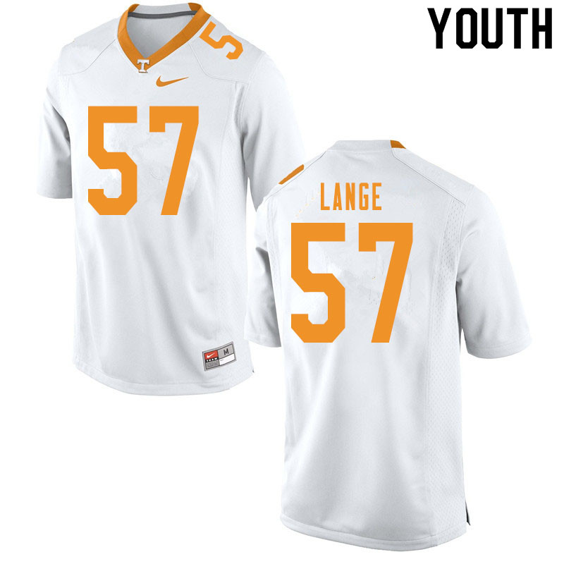 Youth #57 David Lange Tennessee Volunteers College Football Jerseys Sale-White